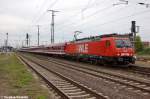 BR 189/229599/wle-81-189-801-4-wle-- WLE 81 (189 801-4) WLE - Westflische Landes-Eisenbahn GmbH mit einem Sonderzug in Stendal und fuhr nach dem Umsetzen weiter nach Bemerode und Wismar. 12.10.2012