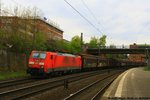 BR 189/493854/189-022-mit-h-wagenzug-am-29042016 189 022 mit H-Wagenzug am 29.04.2016 in Hamburg-Harburg auf dem Weg nach Süden