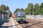 193 265-6 ELL - European Locomotive Leasing für TXL - TX Logistik AG mit einem Containerzug in Bienenbüttel und fuhr weiter in Richtung Uelzen. 08.09.2016