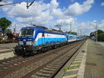 BR 193/735117/von-prag-bis-hamburg-fuhr-die Von Prag bis Hamburg fuhr die ELOC 193 286,ohne Lokwechsel,am 28.Mai 2021.Auch in Ludwigslust wurde gehalten.