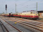 Diesmal wurde,ab den 28.August 2019,der TEE aus Koblenz,mit der E10 1309,in Bergen/Rgen abgestellt.