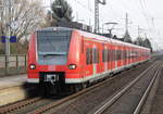 425 155-9 als S1 von Haste/Hannover nach Minden bei der Einfahrt in Dedensen/Gümmer.11.01.2020