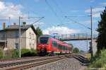 442 226/726 vierteiliger Talent 2 der S-Bahn Nrnberg auf Testfahrt in Vietznitz Richtung Friesack(Mark) unterwegs.