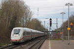 ICE Tz 9489 auf den Weg nach Hamburg. Tostedt, 15.03.2024.