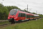 442 859 als S1(Rostock-Warnemünde)bei der Einfahrt in Rostock-Lichtenhagen.25.05.2019