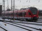 DB-Regio Flirt abgestellt im Rostocker Hbf.11.02.2012