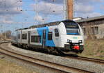 4746 803 als RE9(Sassnitz-Rostock)bei der Einfahrt im Rostocker Hbf.03.04.2022