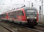 642 689-3 als RB 27882 von Stendal nach Braunschweig Hbf bei der Ausfahrt im Bahnhof Stendal.24.11.2012