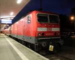 143 841-5 bei ihrer Nachtruhe im Bahnhof Warnemnde am nchsten Morgen ging es wieder zurck nach Rostock Hbf.03.08.2012