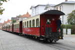 Baderbahn Molli/714905/mbb14615-am-vormittag-des-03102020-in MBB14615 am Vormittag des 03.10.2020 in Bad Doberan Goethestraße