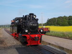 Rugensche Baderbahn/497678/lokumlauf-von-99-4652-in-seelvitzam Lokumlauf von 99 4652 in Seelvitz,am 21.Mai 2016,bevor es wieder zurück nach Putbus ging.
