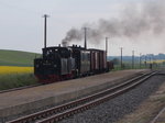Am Abend vom 21.Mai gab es beim Rasenden Roland noch einen Fotosonderzug der von Putbus bis Seelvitz,und zurück,mit der 99 4652 gefahren wurde.