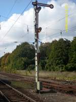 Formsignale/98924/ausfahrsignal-c-in-richtung-lancken-in Ausfahrsignal C in Richtung Lancken in Sassnitz.