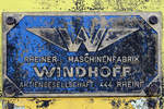 Arbeitszuge/671046/windhoff-2261-typ-hl-16-baujahr Windhoff 2261 Typ HL 16, Baujahr 1974, am 21.08.2019 im Museumsbahnhof Almstedt - Segeste.