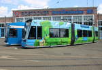 rostock/703535/6n1-wagen-685-und-6n2-wagen 6N1 Wagen 685 und 6N2 Wagen 603 waren am Mittag abgestellt auf dem Gelände der Rostocker Straßenbahn Ag.27.06.2020