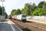 Captrain/567376/193-894-3-itl---eisenbahngesellschaft-mbh 193 894-3 ITL - Eisenbahngesellschaft mbH mit einem Containerzug in Bienenbüttel und fuhr weiter in Richtung Uelzen. 18.07.2017