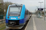 evb 554 511-0 ist am 16.04.2023 im Bahnhof Buxtehude Abfahrbereit!