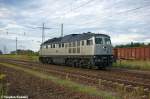 W 232.09 (232 209-9) ITL Eisenbahn GmbH kam am frhen Morgen mit einem Eaos Ganzzug der ITL in Satzkorn an und dieser wurde in Satzkorn entladen.