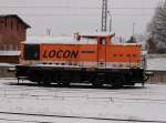 Nur noch eine Woche wird LOCON-102 auf Rgen bleiben.Am 16.Dezember 2010 stand Sie am Gterboden in Bergen/Rgen.