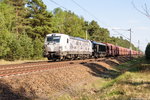 MRCE/494835/x4-e---610-22000-loks X4 E - 610 '22.000 Loks' (193 610-3) & X4 E - 613 (193 613-7) MRCE - Mitsui Rail Capital Europe GmbH für DB Cargo mit einem Falns Ganzzug von Ziltendorf nach Hamburg bei Friesack. 07.05.2016