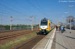 ODEG/263640/et-445109-445-109-2-odeg-- ET 445.109 (445 109-2) ODEG - Ostdeutsche Eisenbahn GmbH als RE4 (RE 37324) von Jterbog nach Rathenow, bei der Einfahrt in Wustermark. 24.04.2013