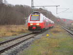 ODEG/682693/odeg-4746-054fuhr-aus-sassnitz-kommendam ODEG 4746 054,fuhr aus Sassnitz kommend,am 15.Dezember 2019 in Lietzow ein.
