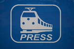 PRESS Eisenbahn-Bau- und Betriebsgesellschaft Pressnitztalbahn mbH/806005/press-logo-am-10032023-im-rostocker Press Logo am 10.03.2023 im Rostocker Hbf fotografiert.