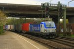Railpool/493849/boxxpress-193-843-mit-containerzug-am BOXXpress 193 843 mit Containerzug am 30.04.2016 in Hamburg-Harburg auf dem Weg nach Hamburg-Waltershof