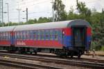 Reisezugwagen von Bahntouristikexpress stand am 12.07.2014 abgestellt im Rostocker Hbf.