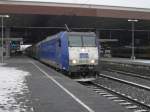 Dusseldorf und Venlo 12.02.10 -13.02.10 185-CL 001 mit ERB 92350 Hamm (Westf)-M�nchengladbach Hbf kurz vor der Abfahrt im Bahnhof D�sseldorf(12.02.10)