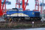 evb-evb-logistig EVB Logistik G 1206 BB Mit der Nummer 415 51 Abgestellt am 12.01.2011 in Hamburg Dradenau.