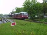 Ferkeltaxe Ferkeltaxe 172 132 und 172 171 verlie�en am 22.Mai 2010 den Bahnhof Putbus.