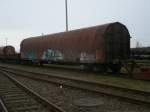 Guterwagen Schiebeplanwagen am 03.Dezember 2011 in Mukran.