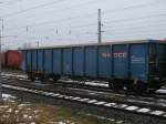 Ein blauer Eanos-Wagen,am 18.Februar ...  Mirko Schmidt 18.02.2012