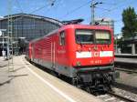 Hamburg 05.06.2010 Kieler 112 149 mit dem RE Hamburg-L�beck Travem�nde vor der Abfahrt am 05.Juni 2010 im Hamburger Hbf.