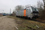 Siemens/731116/am-morgen-des-04042021-kam-zum Am Morgen des 04.04.2021 kam zum Vectron Treffen zwischen northrail und CD-Cargo in der Landestraße am ehemaligen S-Bahnhaltepunkt Rostock-Hinrichsdorfer Str.