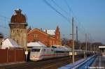 ice 401 503-8 'Neu Isenburg' als ICE 693 von Berlin Ostbahnhof nach M�nchen Hbf in Rathenow. 30.01.2012