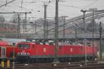 MEG MEG-Doppel im L�becker Hbf vorne MEG 603+MEG 802.28.01.2012
