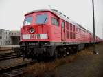 Mukran 232 492-9 ex.Bh Rostock Seehafen am 24.Januar 2009 in Mukran West.Zur Verschrottung am 23.M�rz 2010 abgefahren.