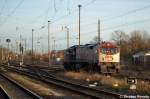OHE Osthannoversche Eisenbahnen AG 330092 (250 005-6) OHE - Osthannoversche Eisenbahn AG beim rangieren in Stendal. 28.12.2011