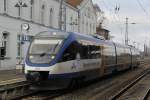 OLA Dann ging es ab B�tzow mit OLA79801 B�tzow-Ueckerm�nde Stadthafen bist G�storwo kurz nach der Ankunft wurde der Zug in Ruhe abgenommen.19.12.2011