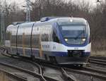 OLA OLA79800 von Ueckerm�nde Stadthafen nach B�tzow bei der Einfahrt im Bahnhof G�strow.19.12.2011