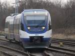 OLA OLA 79759 von Rostock Hbf nach G�strow bei der Einfahrt im Bahnhof G�strow.19.12.2011