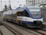 OLA OLA79801 von B�tzow nach Ueckerm�nde Stadthafen kurz nach der Ankunft im Bahnhof G�strow.28.12.2011