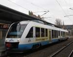 OLA OLA79854 von Parchim nach Rehna kurz nach der Ankunft im Schweriner Hbf.28.12.2011