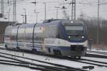 OLA-VT 0010 von G�strow nach Rostock Hbf bei der Einfahrt ...
