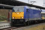 Rostock-Spezial 146 522-8 mit InterConnex 68904 von Warnem�nde nach Leipzig Hbf kurz nach der Ankunft im Rostocker Hbf.06.12.2011
