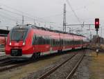 Rostock-Spezial Hamster-Alarm in Rostock:Talent 2 442 211 beim Rangieren im Rostocker Hbf.06.12.2011