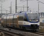 Rostock-Spezial Um 11:55 Uhr war dann OLA-Tausch im Rostocker Hbf kurz nach 12 kam dann OLA-VT 0010 aus dem Rostocker Hbf gefahren.12.12.2011