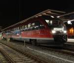 Rostock-Spezial RB 13249 von Rostock Hbf nach Graal-M�ritz kurz vor der Ausfahrt im Rostocker Hbf.28.12.2011